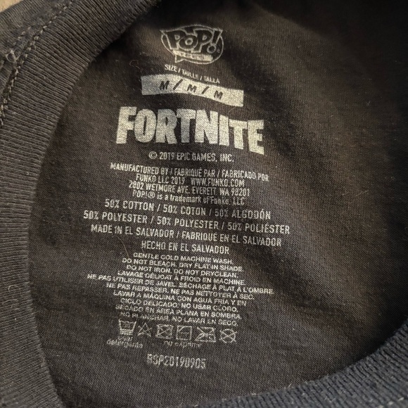 Fortnite Ragnarok Funko Pop Men’s Graphic Tee 2019 Black. Size M. Pop Tees. - Picture 5 of 5